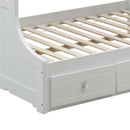 Meyer Twin/Full Bunk Bed w/Storage, White Finish Acme