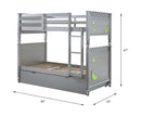 Valerie Twin/Twin Bunk Bed, Silver Finish Acme