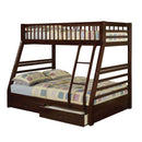 Jason Twin/Full Bunk Bed, Espresso Finish Acme