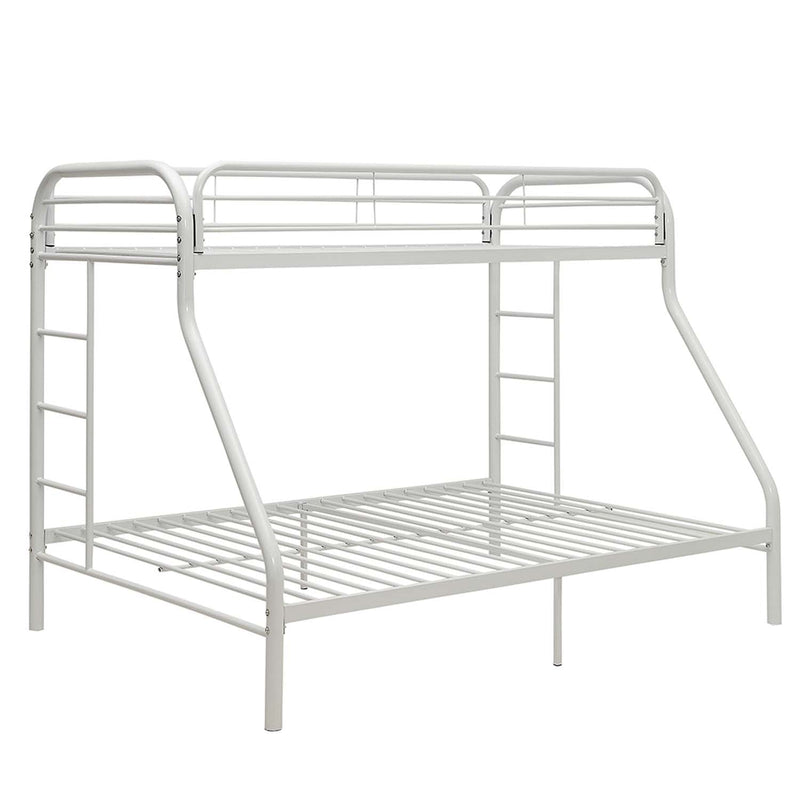 Tritan Twin XL/Queen Bunk Bed, White Finish Acme