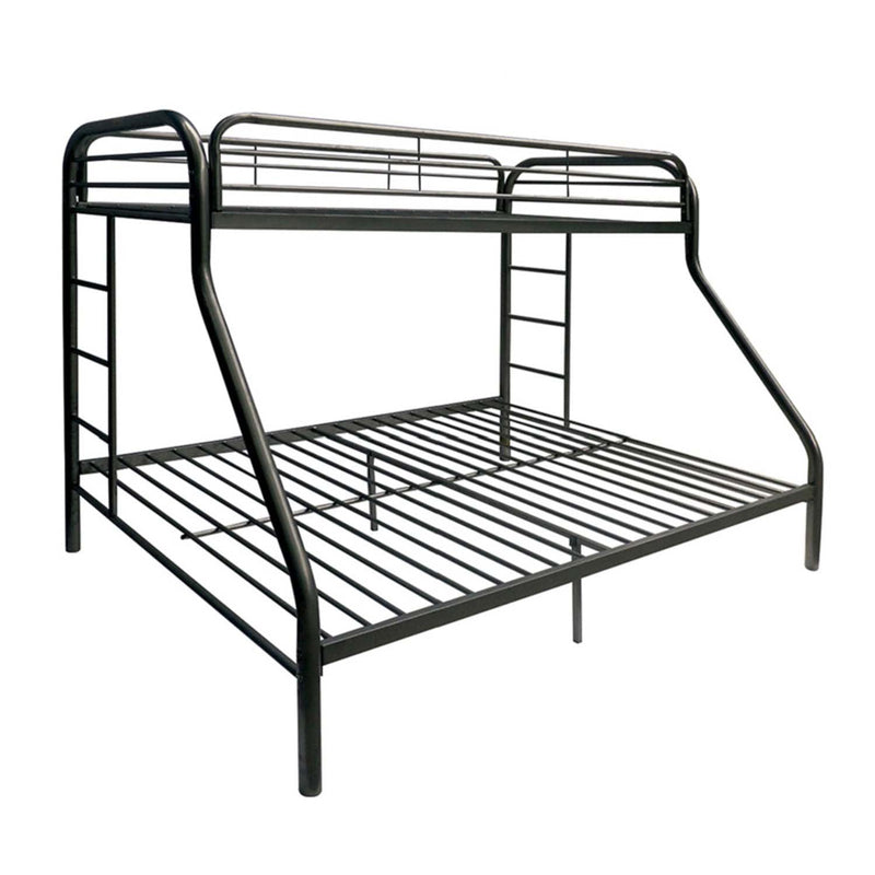 Tritan Twin/Full Bunk Bed, Black Finish Acme