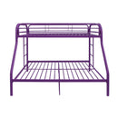 Tritan Twin/Full Bunk Bed, Purple Finish Acme