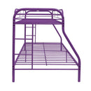 Tritan Twin/Full Bunk Bed, Purple Finish Acme