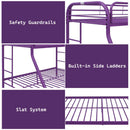 Tritan Twin/Full Bunk Bed, Purple Finish Acme