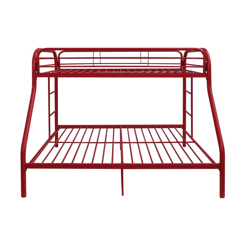 Tritan Twin/Full Bunk Bed, Red Finish Acme
