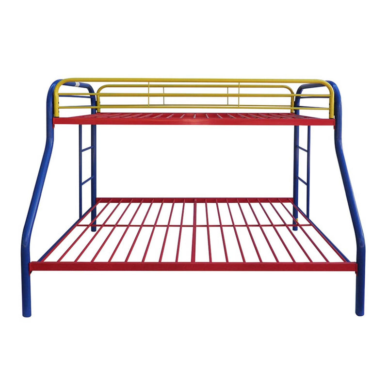 Tritan Twin/Full Bunk Bed, Rainbow Finish Acme