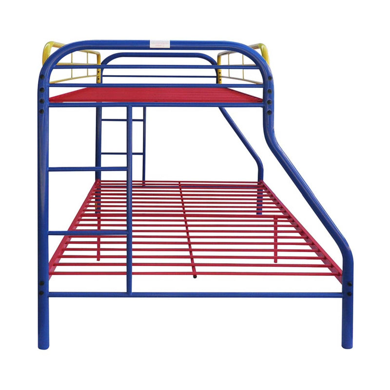 Tritan Twin/Full Bunk Bed, Rainbow Finish Acme
