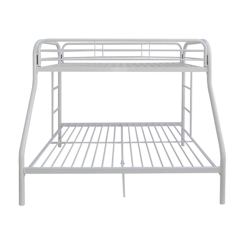 Tritan Twin/Full Bunk Bed, White Finish Acme