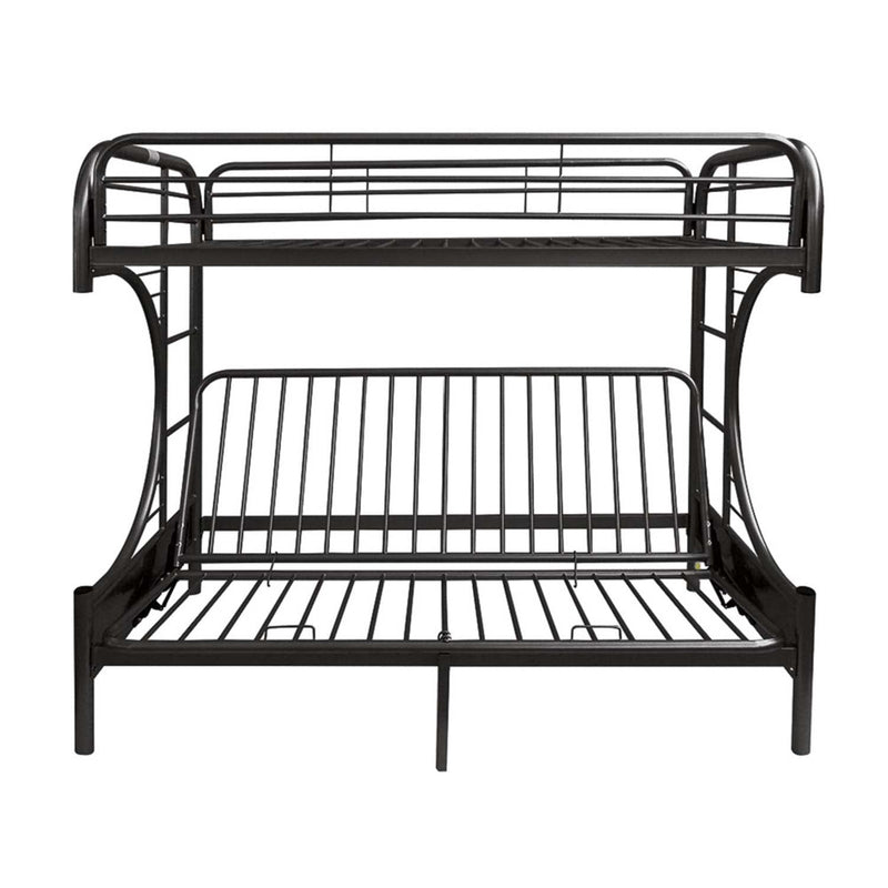 Eclipse Twin/Full Futon Bunk Bed, Black Finish Acme