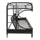 Eclipse Twin/Full Futon Bunk Bed, Black Finish Acme