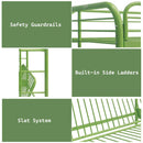 Eclipse Twin/Full Futon Bunk Bed, Green Finish Acme