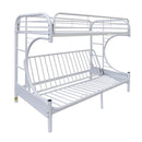 Eclipse Twin/Full Futon Bunk Bed, White Finish Acme