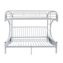 Eclipse Twin/Full Futon Bunk Bed, White Finish Acme