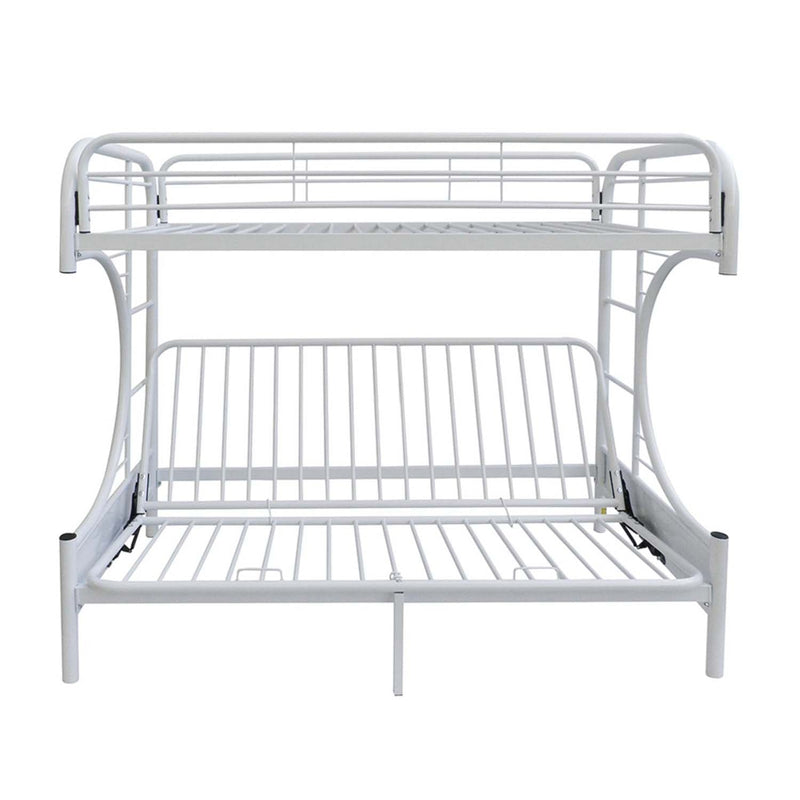 Eclipse Twin/Full Futon Bunk Bed, White Finish Acme