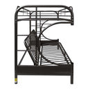 Eclipse Twin XL/Queen Futon Bunk Bed, Black Finish Acme