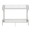 Eclipse Twin XL/Queen Futon Bunk Bed, White Finish Acme