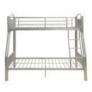 Cayelynn Twin/Full Bunk Bed, Silver Finish Acme