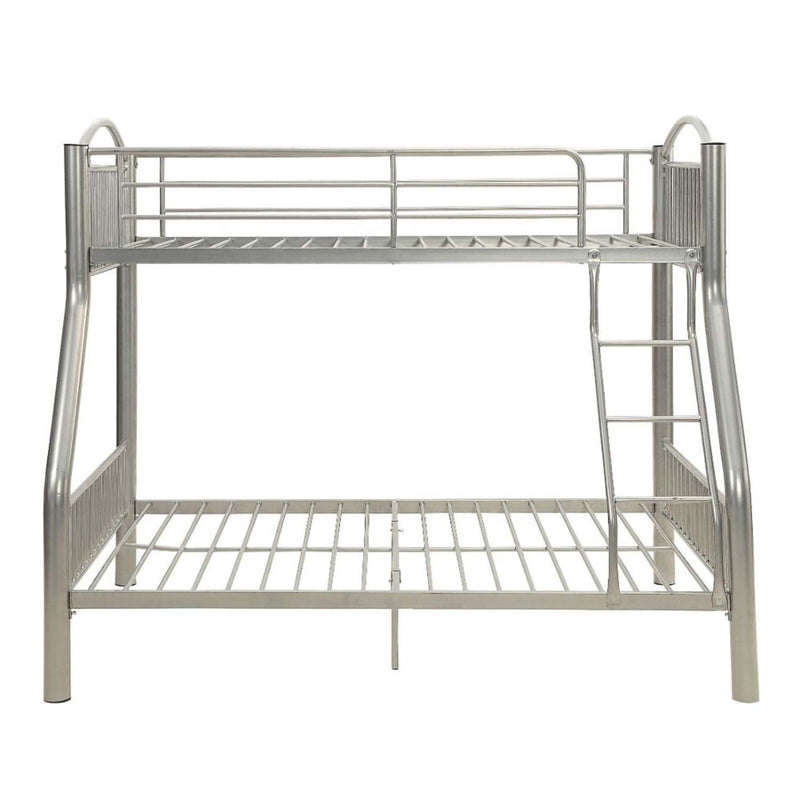 Cayelynn Twin/Full Bunk Bed, Silver Finish Acme