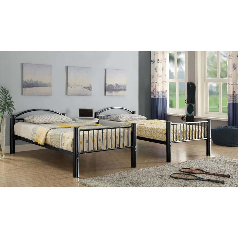 Cayelynn Twin/Twin Bunk Bed, Black Finish Acme