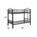 Cayelynn Twin/Twin Bunk Bed, Black Finish Acme
