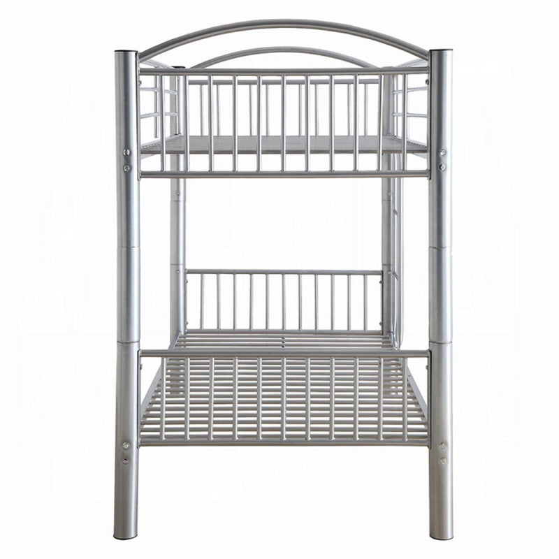 Cayelynn Twin/Twin Bunk Bed, Silver Finish Acme