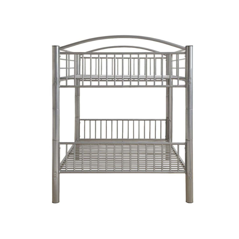 Cayelynn Full/Full Bunk Bed, Silver Finish Acme