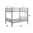 Cayelynn Full/Full Bunk Bed, Silver Finish Acme