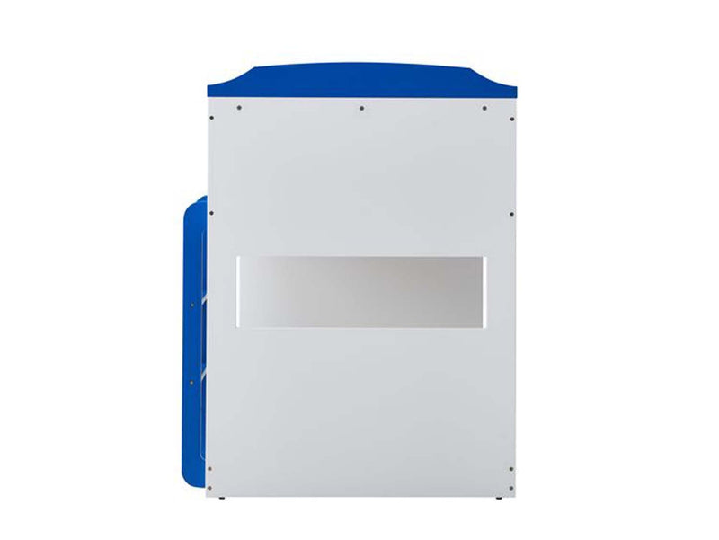 Neptune Twin/Twin Bunk Bed, Sky Blue & White Finish Acme