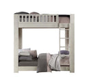 Cedro Twin/Twin Bunk Bed, Weathered White Finish Acme