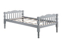 Homestead Twin/Twin Bunk Bed, Gray Finish Acme
