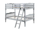 Homestead Twin/Twin Bunk Bed, Gray Finish Acme
