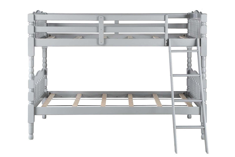 Homestead Twin/Twin Bunk Bed, Gray Finish Acme