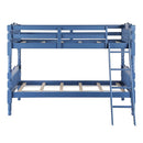 Homestead Twin/Twin Bunk Bed, Dark Blue Finish Acme