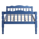 Homestead Twin/Twin Bunk Bed, Dark Blue Finish Acme
