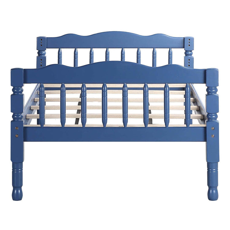 Homestead Twin/Twin Bunk Bed, Dark Blue Finish Acme