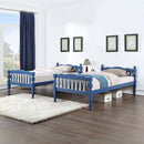 Homestead Twin/Twin Bunk Bed, Dark Blue Finish Acme