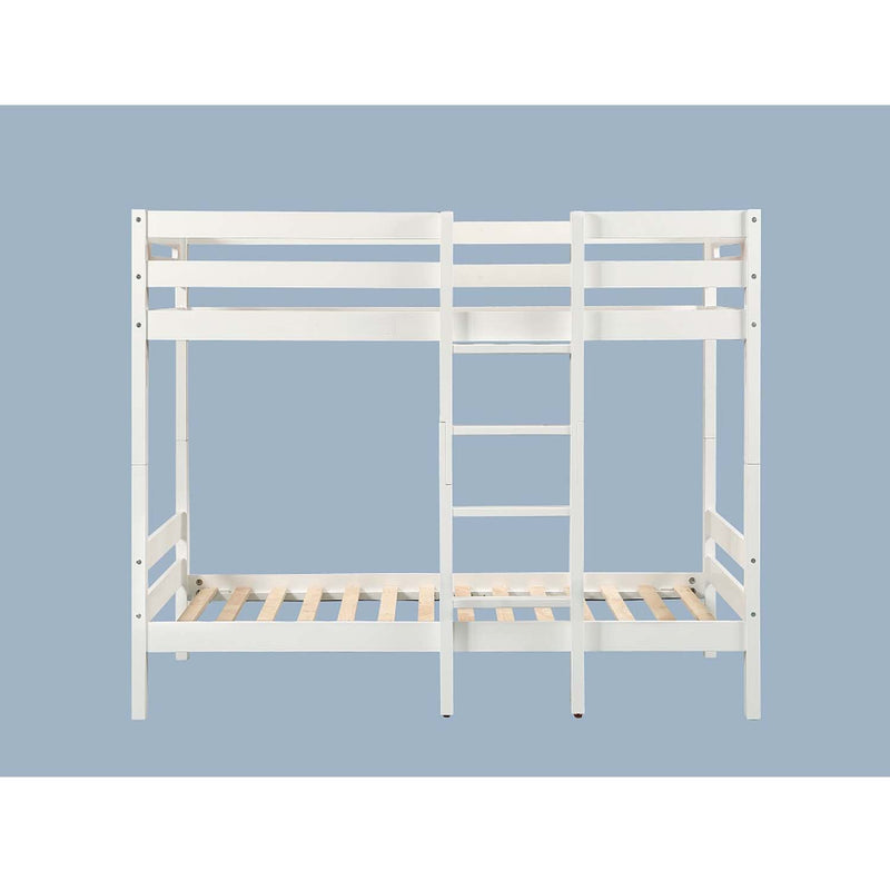 Esin Twin/Twin Bunk Bed, White Finish Acme