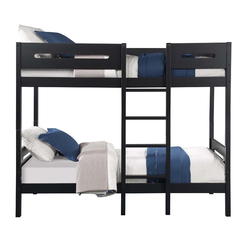 Ekko Twin/Twin Bunk Bed, Black Finish Acme