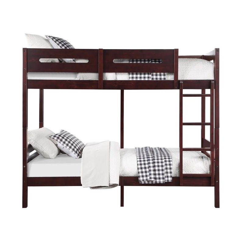 Nissa Twin/Twin Bunk Bed, Espresso Finish Acme