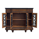 Vidi Console Cabinet, Oak Finish Acme