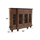 Vidi Console Cabinet, Oak Finish Acme