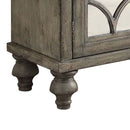 Velika Console Cabinet, Weathered Gray Finish Acme