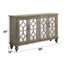 Velika Console Cabinet, Weathered Gray Finish Acme