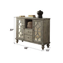 Velika Console Cabinet, Weathered Gray Finish Acme