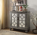 Velika Console Cabinet, Weathered Gray Finish Acme