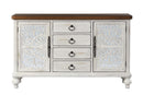 Vermont Console Cabinet, Antique White Finish Acme