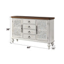 Vermont Console Cabinet, Antique White Finish Acme