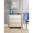 Sonia Console Cabinet, Mirrored & Faux Agate Acme