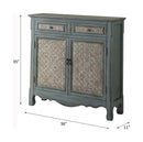 Winchell Console Cabinet, Antique Blue Finish Acme