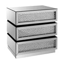 Nysa Console Cabinet, Mirrored & Faux Crystals Acme